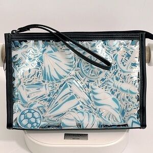Vera Bradley clear Vinyl Wristlet BEACH- NWT